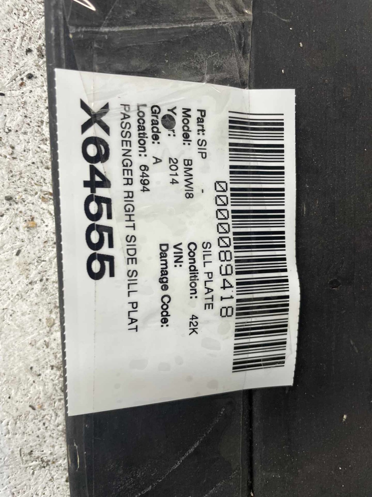 BMW i8 2014-2019 Right Cover panel