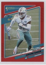 2021 Panini Donruss Press Proof Red Jerome Baker #67 1t2c