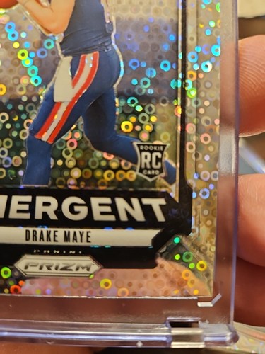 2024 Panini Prizm - Emergent Drake Maye #4 No Huddle Prizm (RC) Patriots  - Picture 5 of 8