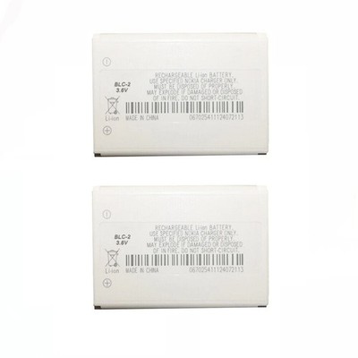 2PCS For Nokia BLC-2 Battery 3.6V 1000 MAh for 1221 1260 1261 2260 3300 3360