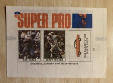 1967 AMOCO NFL Super Pro Stamps Bob Hayes / Larry Wilson Full Sheet 