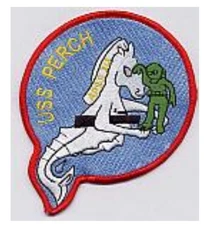 4.5" NAVY USS PERCH APSS-313 EMBROIDERED PATCH