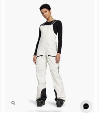 ROXY GORE-TEX Lunalite 3L Bib Pants Women M Buttercream ERJTP03264 NWT Ski Snow