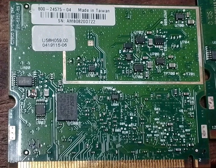 Cisco AIR-MP21G-A-K9 802.11 b/g Mini Radio PCI LAN Wireless Card (Module)  - Image 4 of 4