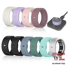 10 Pack Ring Cover Compatible with Oura M for 8/9/10/11 2Black 8 other colors