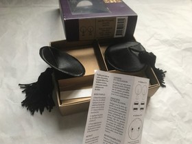 MAISON CLOSE  pasties black  satin nipple covers tassel NEW one size rrp &pound;59.00