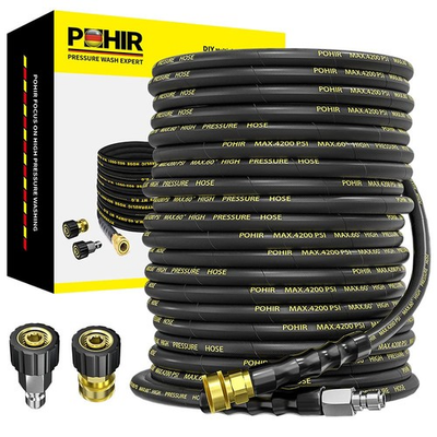 #ad #ad Power Washer Hose 125FT High Pressure Washer Hose with 3 8#x27;#x27; Quick Connector... $170.51