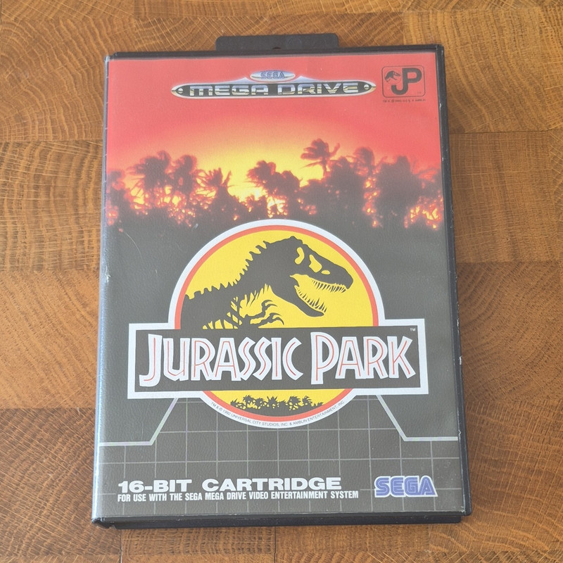 SEGA Jurassic Park Sega Mega Drive 16-Bit PAL (1993) Manual Included
