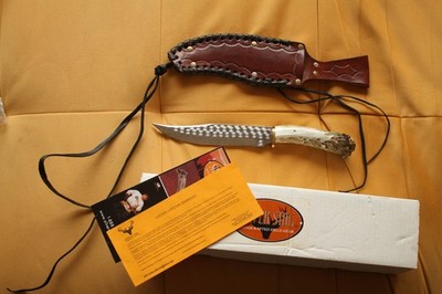 Messer Silver Stag Bowiemesser, Hirschhorn, neu und unbenutzt in org. OVP..!