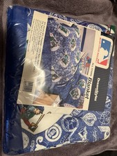Vintage MLB Baseball Blanket Bedding Dream Styles ALL STARS PSA Rawlings Bolt
