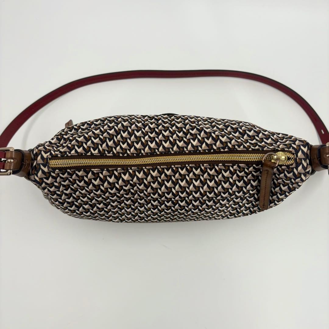 Roberta Pieri Brown Geometric Pattern Shoulder Ba… - image 6