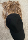BLACK CAP WITH 15 IN EXTENSIONS QUALITY NWOT HAND WASH EASY STYLE CONVENIENC — photo 4