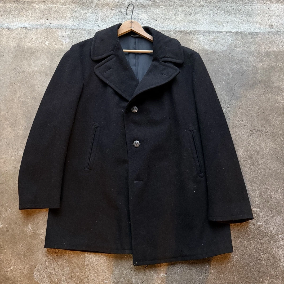 Vintage Pea Coat In Vintage Outerwear Coats & Jackets For Men for