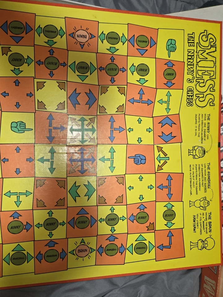 SMESS Ninny's Chess Board Game 1970 VINTAGE Parker Brothers Complete - Image 3 of 4
