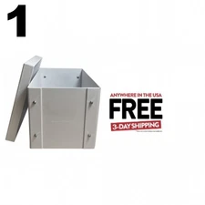 1 CheckOutStore White 7" Vinyl Record 45 RPM Storage Box II **1-3 DAYS