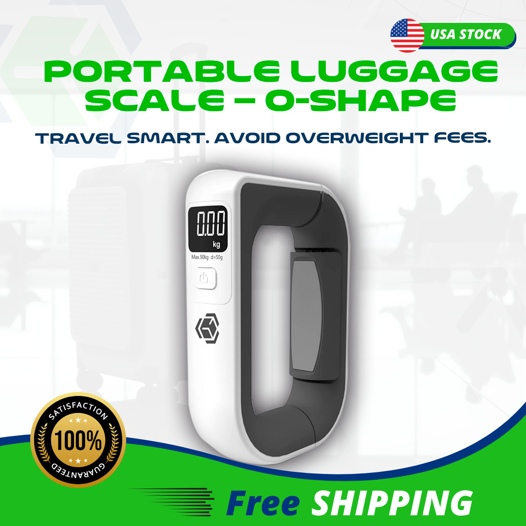 Scale 110lb/50kg &ndash; Portable Travel Baggage Weight With Lcd Displ