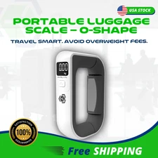 Digital Luggage Scale 110lb/50kg – Portable Travel Baggage Weight with LCD Displ