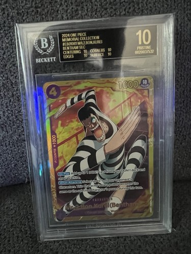 Mr.2.Bon.Kurei (Bentham) EB01-061 : Memorial Collection Foil BGS 10 Black Label