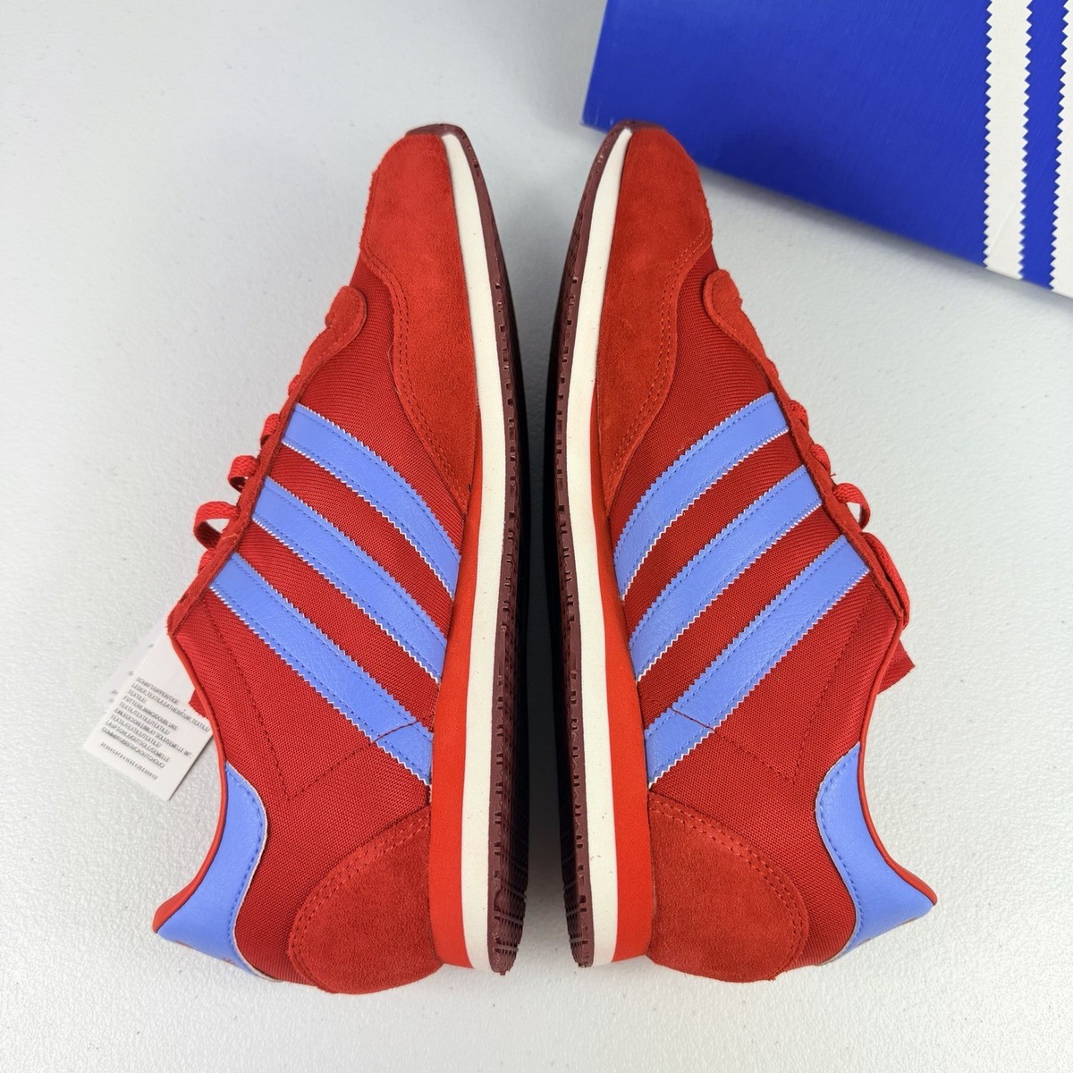 adidas Galaxy Og Lace Up Red Sneakers Casual Shoes JR1147 Men's 7