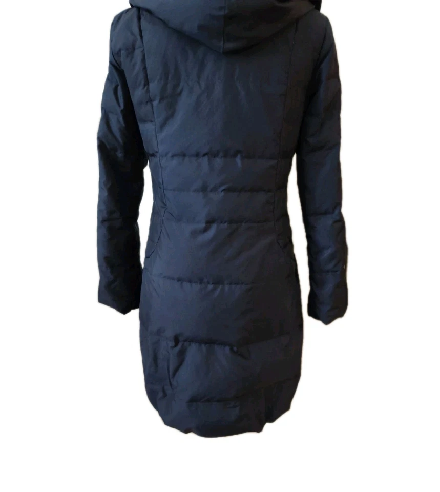 Chaqueta/abrigo acolchado de plumas y plumón de pato TAHARI - medianoche (azul) talla S Foto 3 de 4