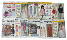 Lot of 101 sewing patterns-Simplicity/McCall's/Vogue/Burda-Xmas/Child-Uncut