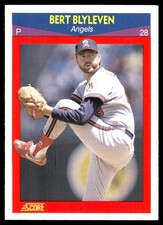 Bert Blyleven 1990 Score 100 Superstars #12 Angels MLB READ FREE SHIPPING