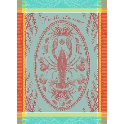 FRANCE GARNIER THIEBAUT MAREE BASSE (LAGON) COTTON KITCHEN TOWEL