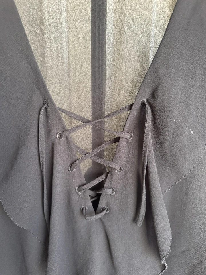 Blusa Top Mujer H&M Rosa Transparente Ligera Talla 14 Foto 2 de 4