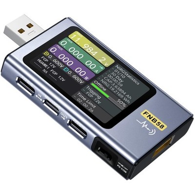 Professioneller USB-Tester LCD-Display 4-28V 7A USB-A & USB-C