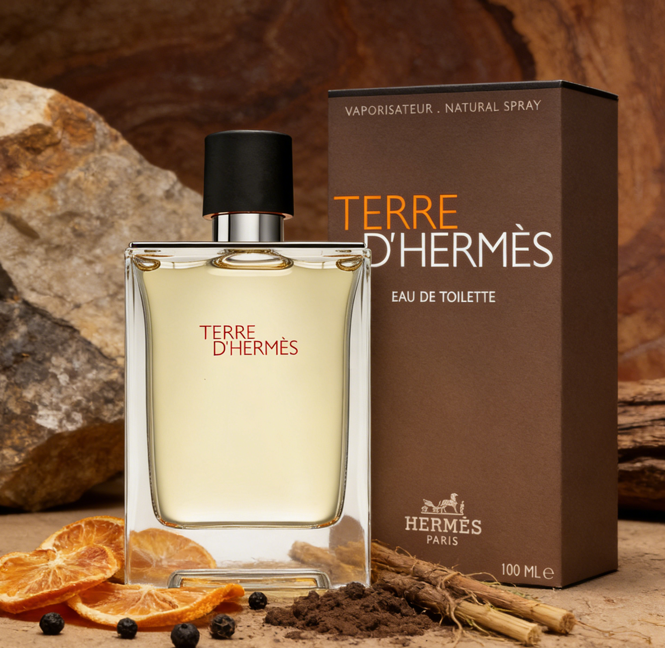 Terre D'Hermes by Hermes cologne for men EDT 3.3 / 3.4 oz New in Box