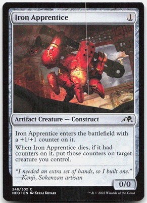 Iron Apprentice 248 Near Mint Kamigawa: Neon Dynasty Common Magic: The Gathering