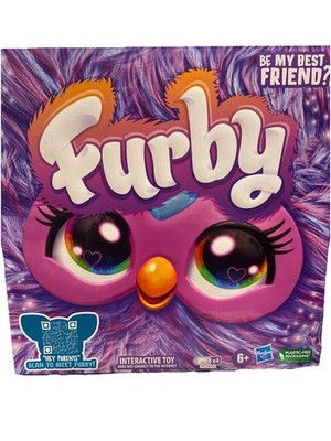 New Hasbro Furby Purple Interactive Plush Toy 2023 With Comb, Clip Beads & Charm