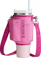 Stanley Peony All Day 40 oz Quencher Carry-All Adjustable Crossbody Phone Pocket