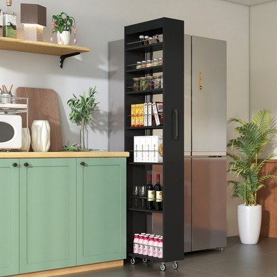 7 Tier Pull Out Shelving Unit for Kitchen, Pantry, Office & Narrow Spaces