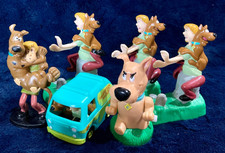 1996 SCOOBY DOO BURGER KING KIDS MEAL TOY LOT OF 6 - LOOSE - SHAGGY / SCRAPPY