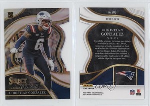2023 Panini Select Club Level Silver Prizm Die-Cut Christian Gonzalez Rookie RC