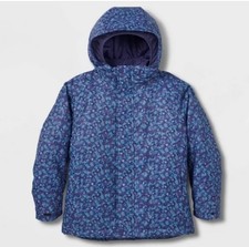 Kids All In Motion Blue 3 In 1 Jacket Hooded Insulated Zipper Girls Size Medium