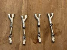 Hpi Savage x4.6 Flux Silver Alloy Adjustable Upper Arms 1/8 Nitro