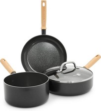 GreenPan Hudson Healthy Ceramic Nonstick, 4 Piece Cookware Pots and Pans Set, Vi