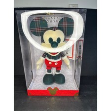 Disney Mickey Mouse Special Edition 12 Plaid Holiday Plush Just Play New in Box