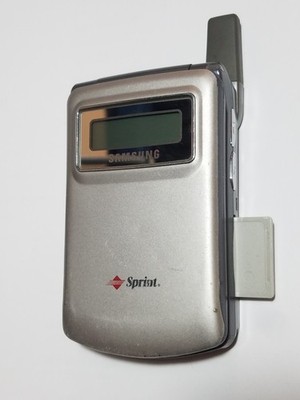 Rare Vintage Collectors Sprint PCS Samsung SCH-i600 1st PDA Flip Movie Set Phone