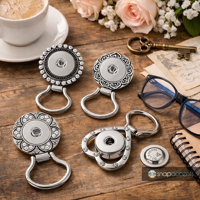 Snap Jewelry Ginger Charm Magnetic Glasses Badge Holder Fits 18MM-20MM Buttons