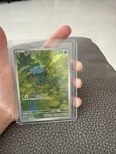 Pokémon TCG Bulbasaur Scarlet & Violet 151 Illustration Rare 166/165 NM/MT