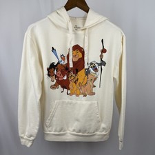 Disney Lion King Sweatshirt Youth Small 3-5 Long Sleeve Hooded Pullover White