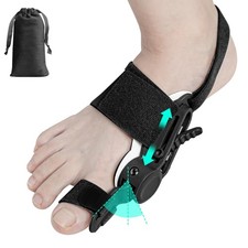 Bunion Corrector Women Men Big Toe Straightener Relief Orthopedic BC9 Black