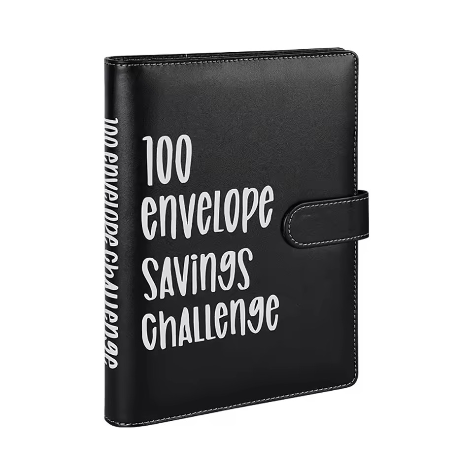 100 Envelope Challenge Budget Planner, $5,050 Money Saving Cash Challenge Book