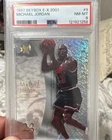 SkyBox E-X 2001 1997 Michael Jordan #9 Chicago Bulls PSA 8 Graded Card