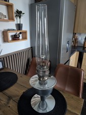 Aladdin No 23 Paraffin Oil Lamp 59cm Nickel Chrome Plated Silver Vintage
