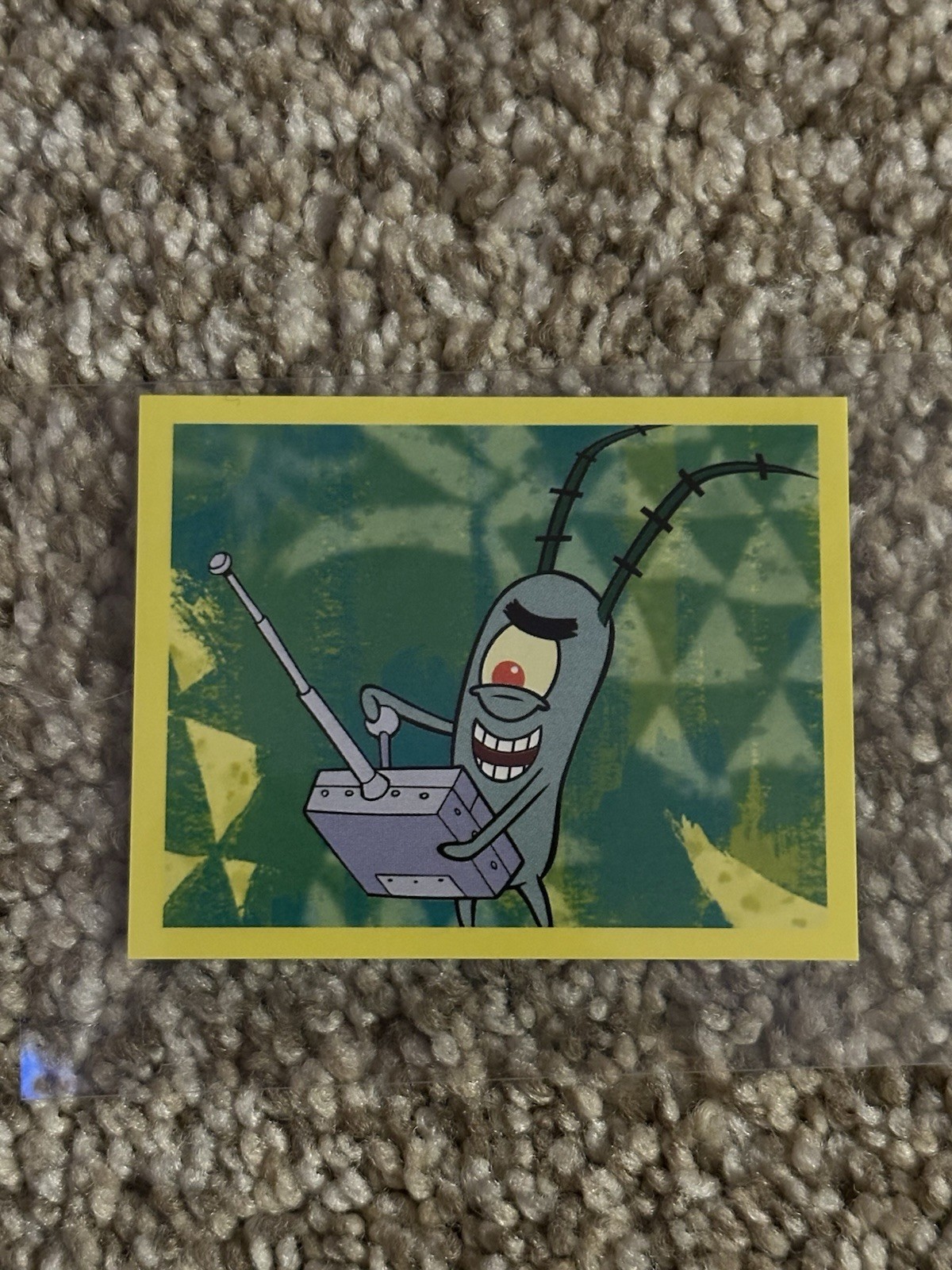 2020 Topps Spongebob Squarepants Stickers Plankton #73 RARE