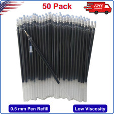 Gel Ink Pens Refills Black 50 Pack Gel Refills for Pens 0.5 mm Pen Refill 5 Inch